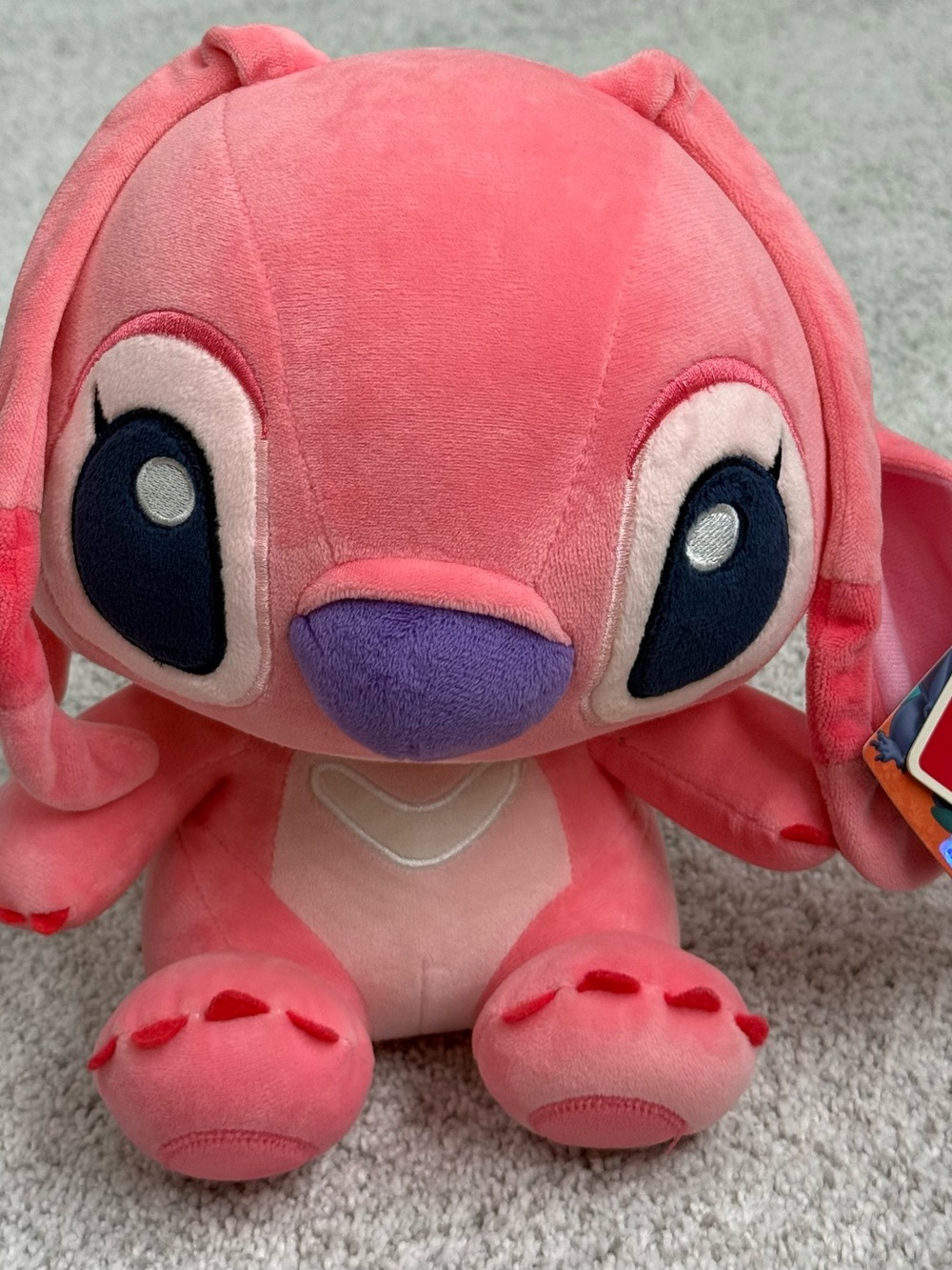 Disney Lili & Stich Ángel Plush-Aoger-Pink-New with tags